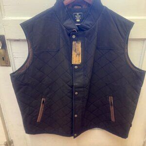 NWT Heybo M's Warner Quilted Vest- Black